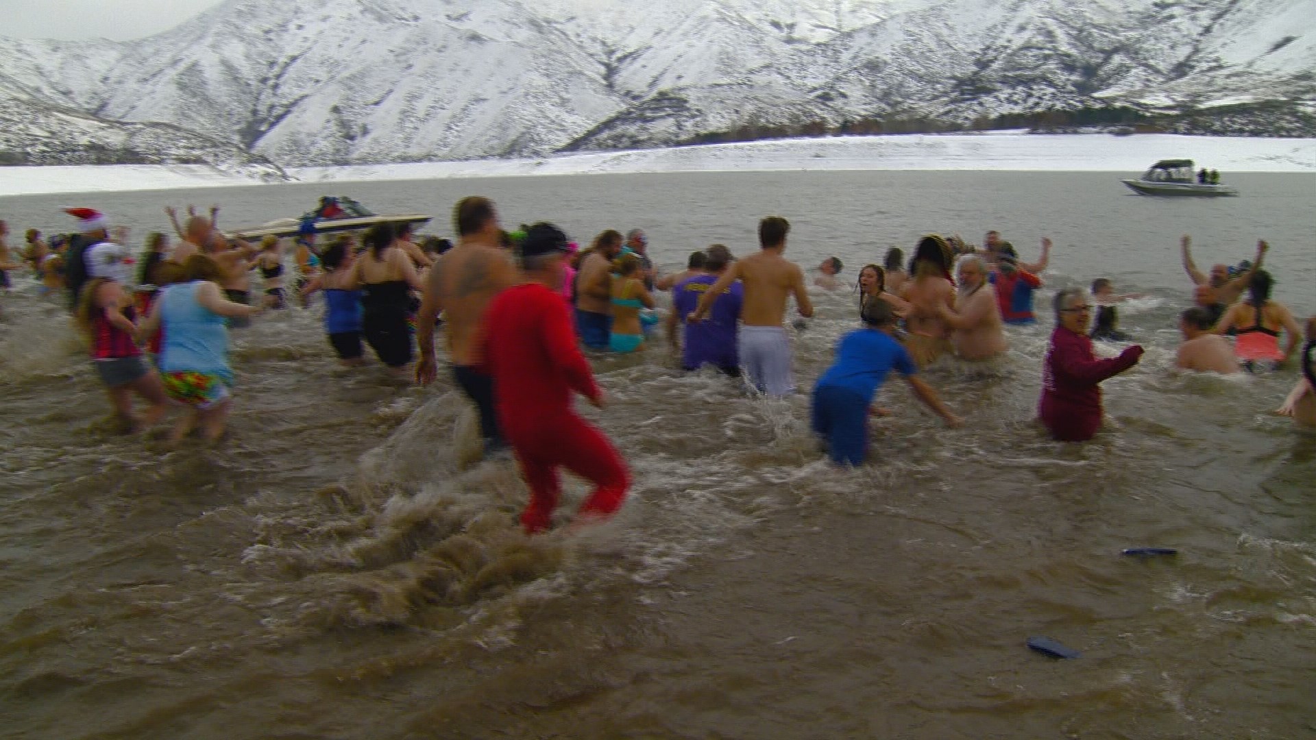 Hundreds start the New Year with the Polar Bear Plunge
