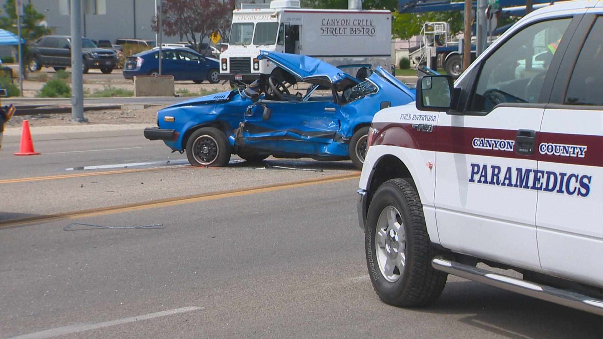 Caldwell crash sends 1 person to hospital