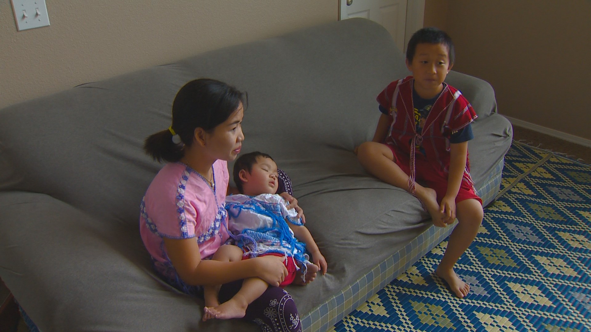 Refugee family buys home, receives furniture donations