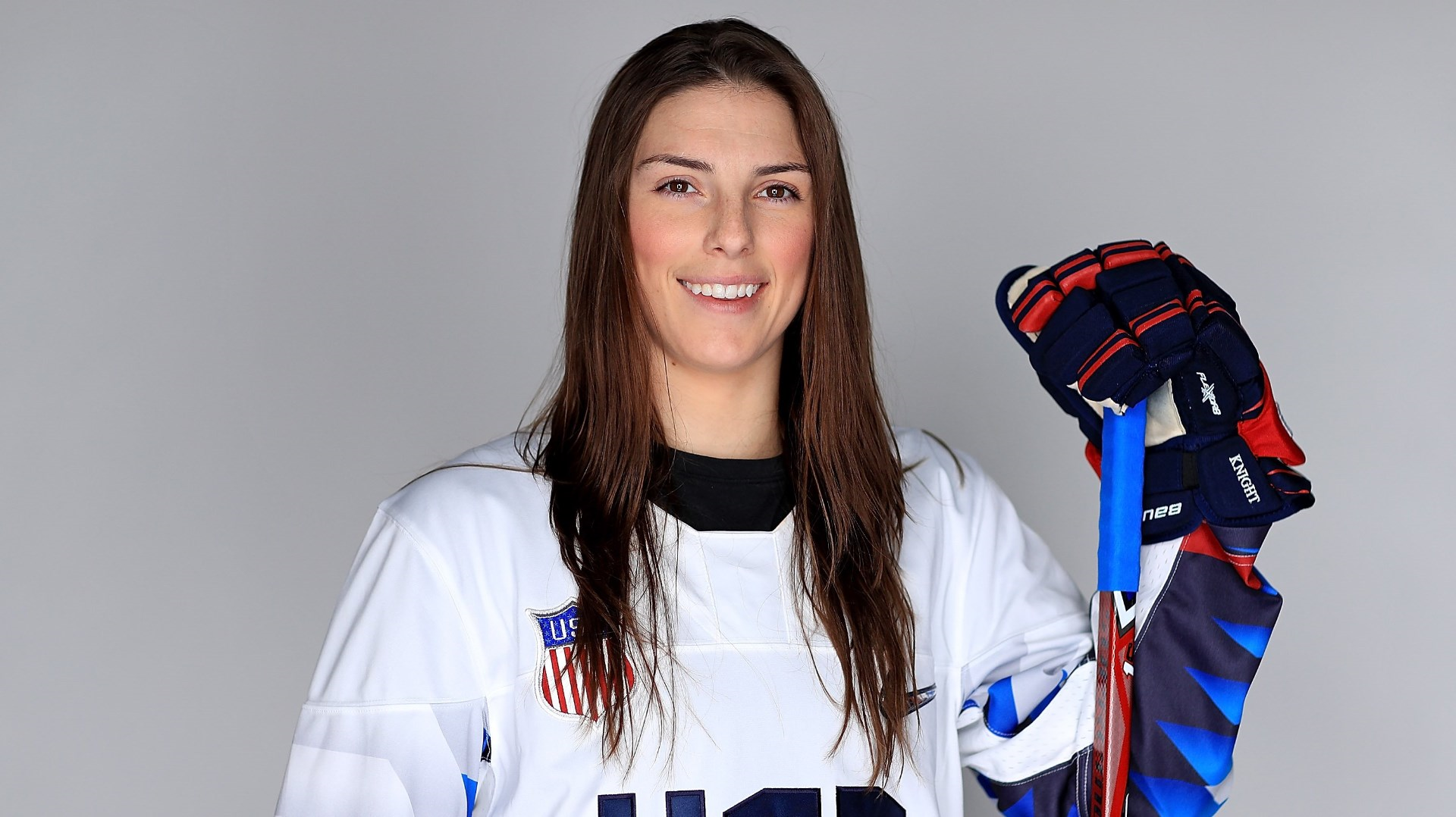 Ice Hockey player Hilary Knight poses for a portrait.