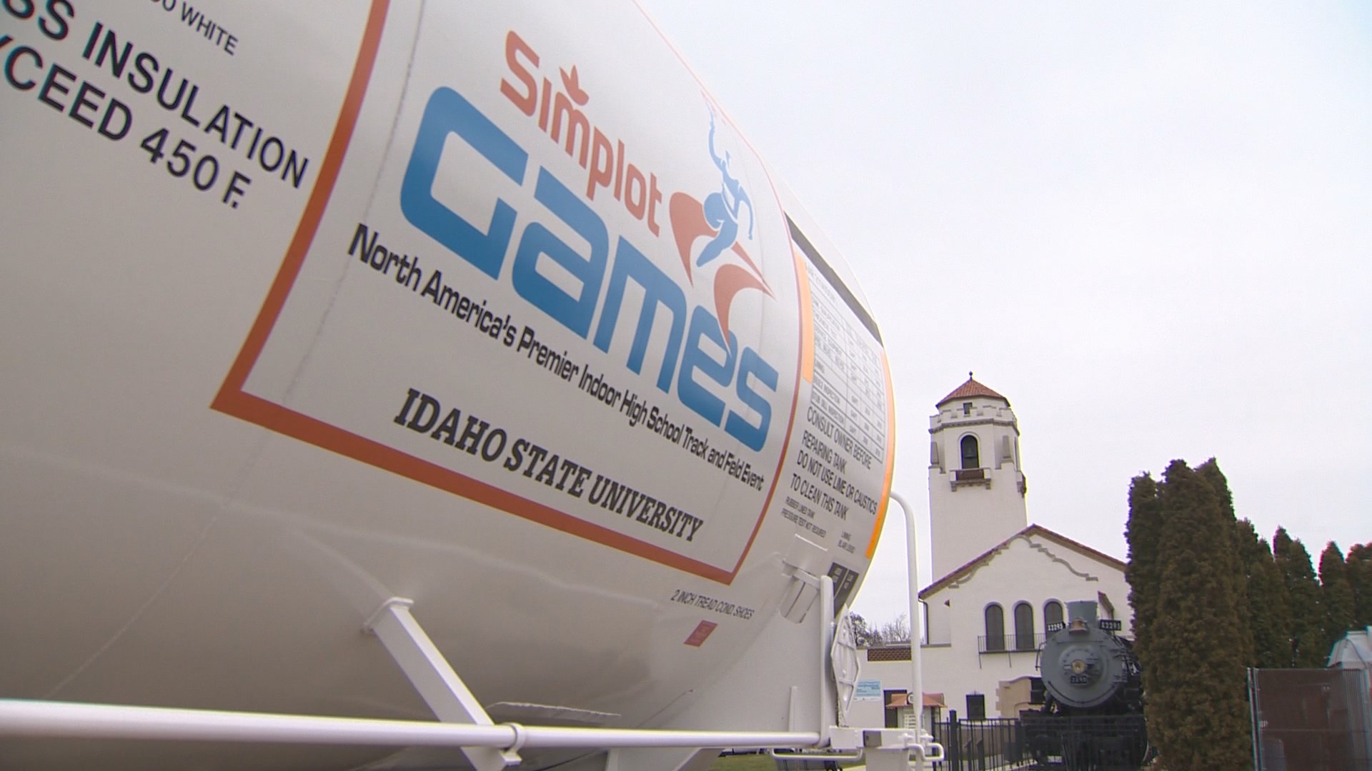 Simplot Games logo unveiled on railcar | ktvb.com